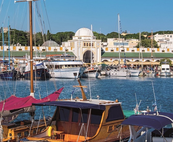 Rhodes   Mandraki Harbour 560x460