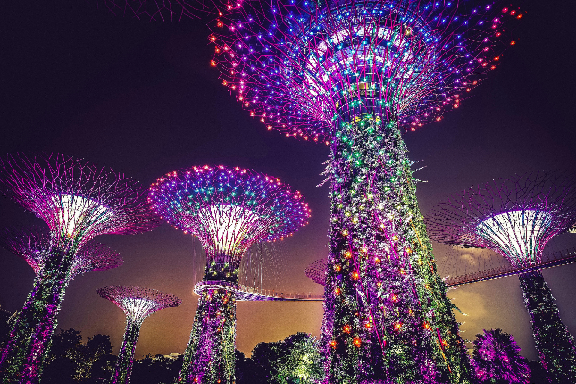 A famous view of Singapore