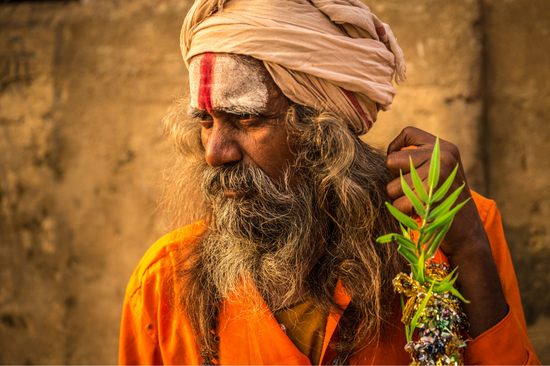 An Indian Man in paints